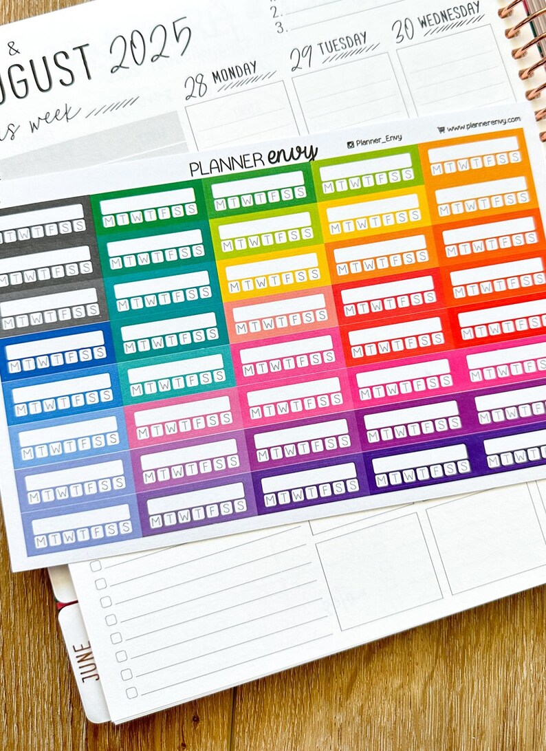 Habit Tracker Planner Stickers to Be Used With Erin Condren Lifeplanner ...