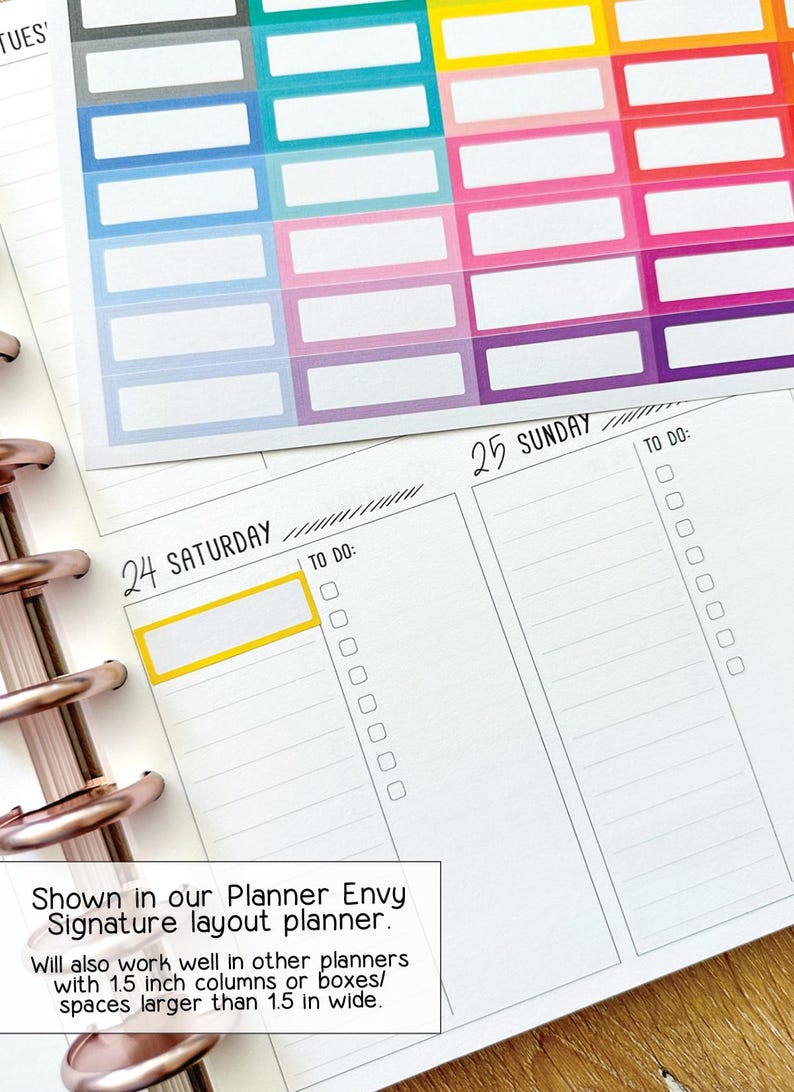 Blank Quarter Boxes Planner Stickers Erin Condren Life Planner (ECLP ...