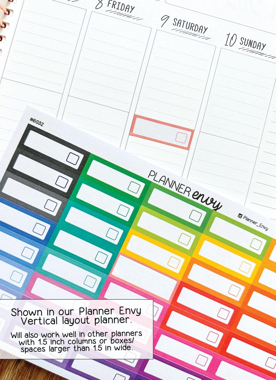 Blank Half Inch Small Box Planner Stickers to Be Used With Erin Condren ...