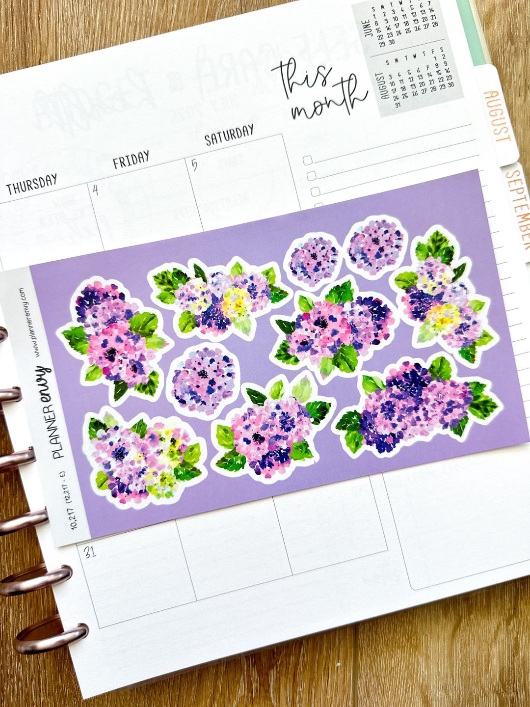 Purple Hydrangea Floral Spring Flowers Wedding April Deco Planner ...