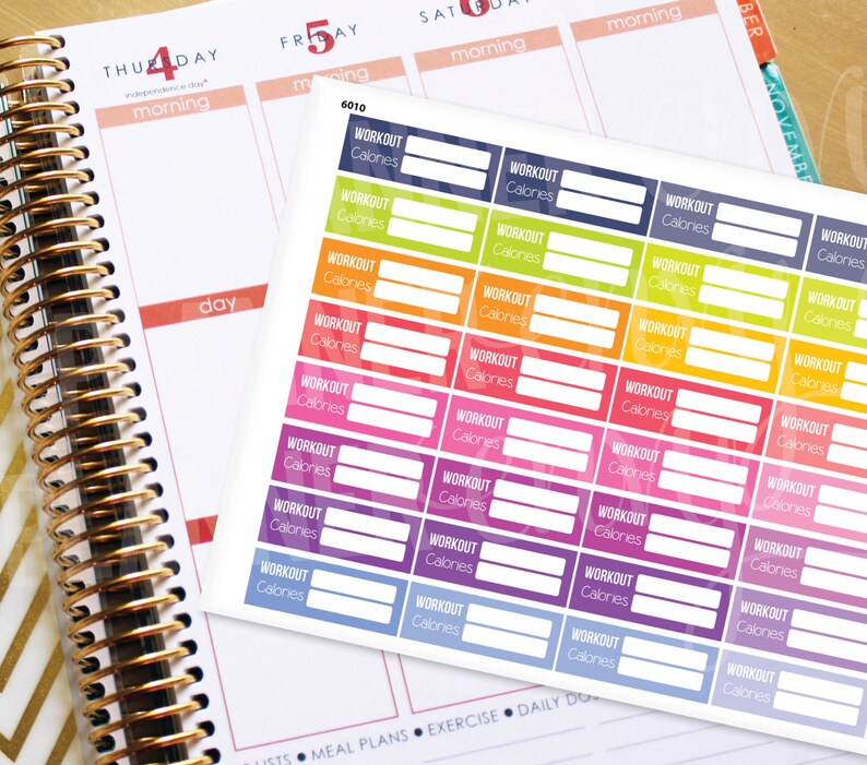 Weight Loss Planner Stickers Erin Condren Life Planner eclp | Etsy