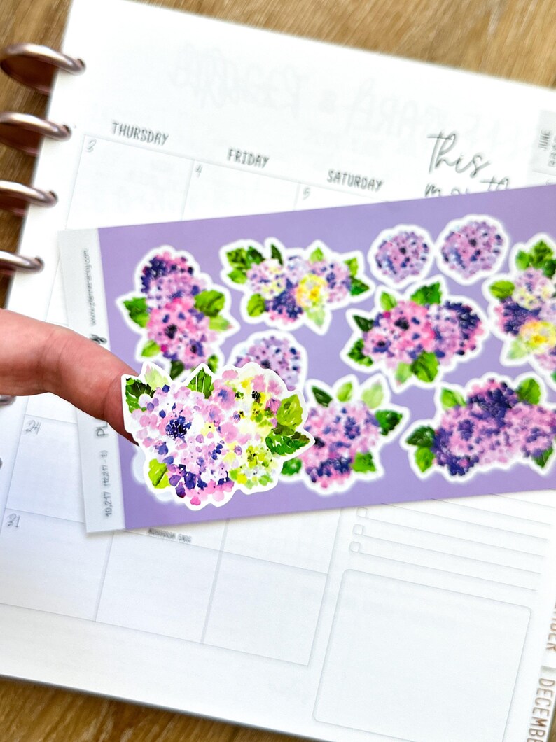 Purple Hydrangea Floral Spring Flowers Wedding April Deco Planner ...