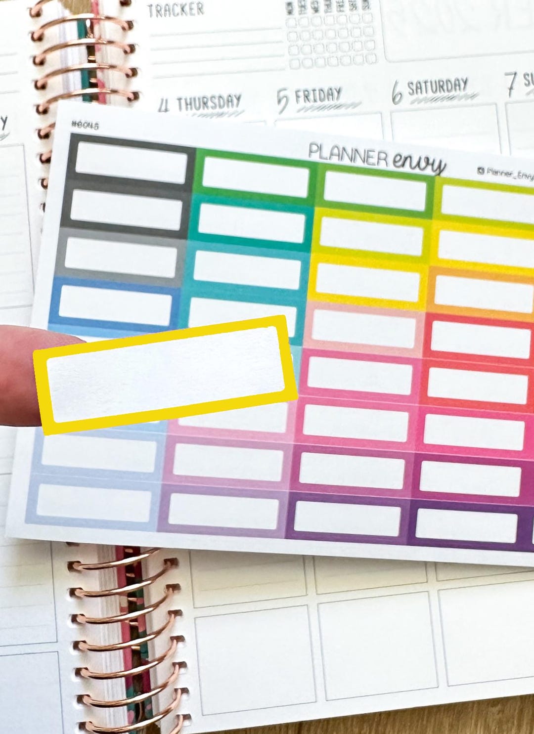 Blank Quarter Boxes Planner Stickers Erin Condren Life Planner (ECLP ...