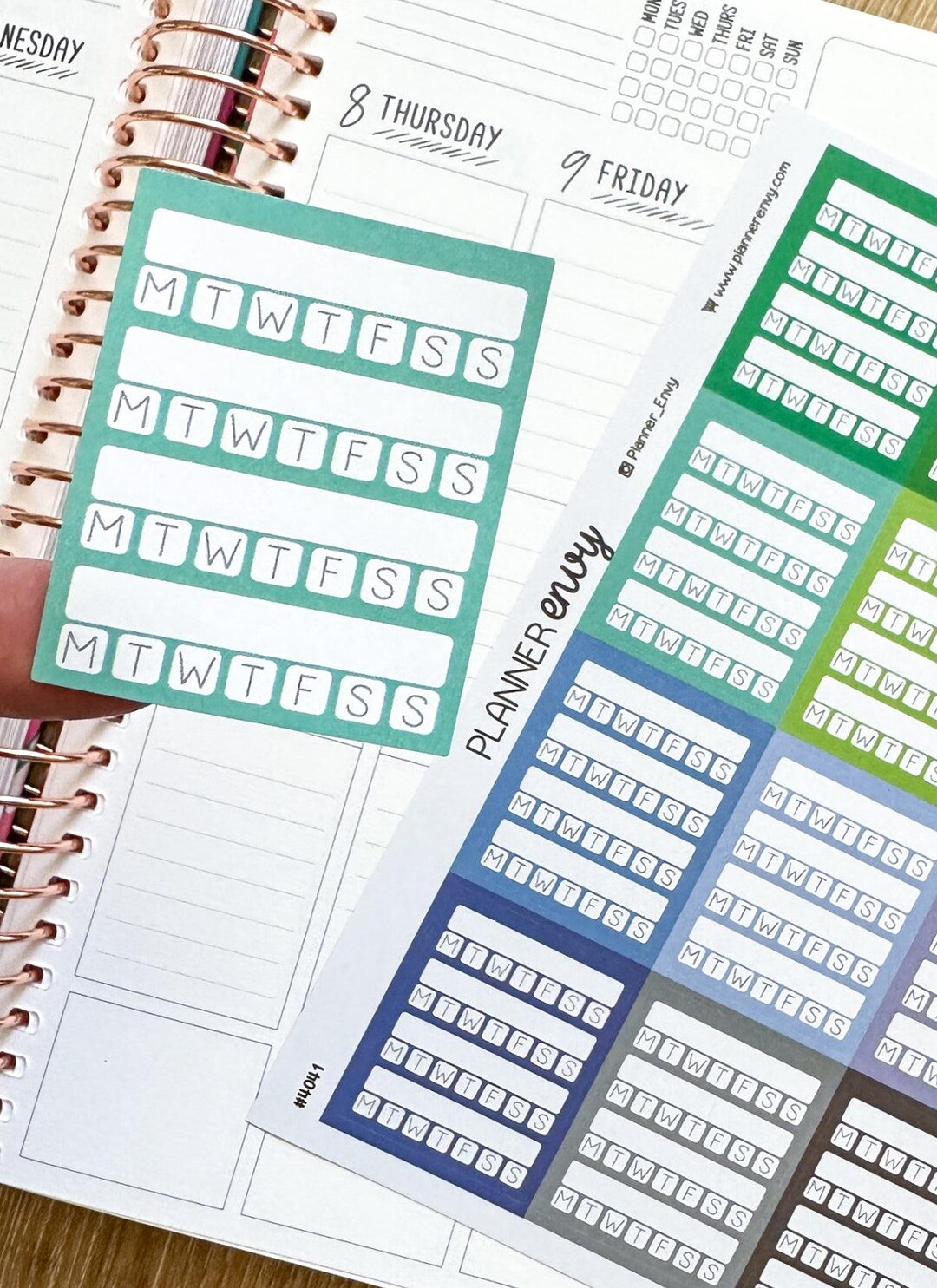 Weekly Habit Tracker Planner Stickers - 1.5 X 1.9 Inches - Weekly ...