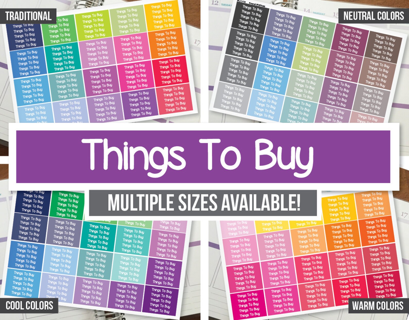 Things to Buy Planner Stickers Headers Erin Condren ECLP Etsy