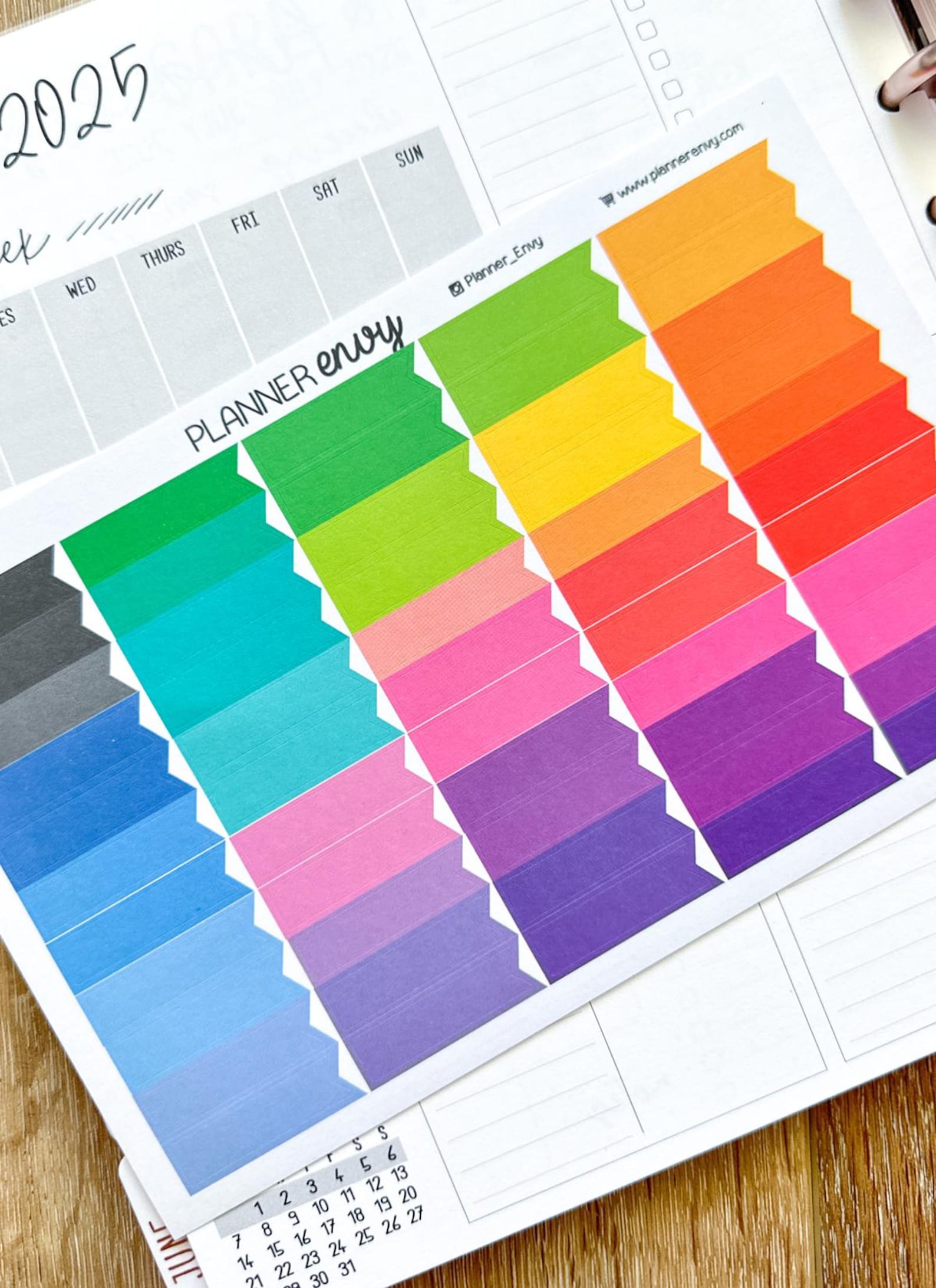 Flag Planner Stickers Erin Condren Life Planner (eclp) - 55 Blank Flag ...