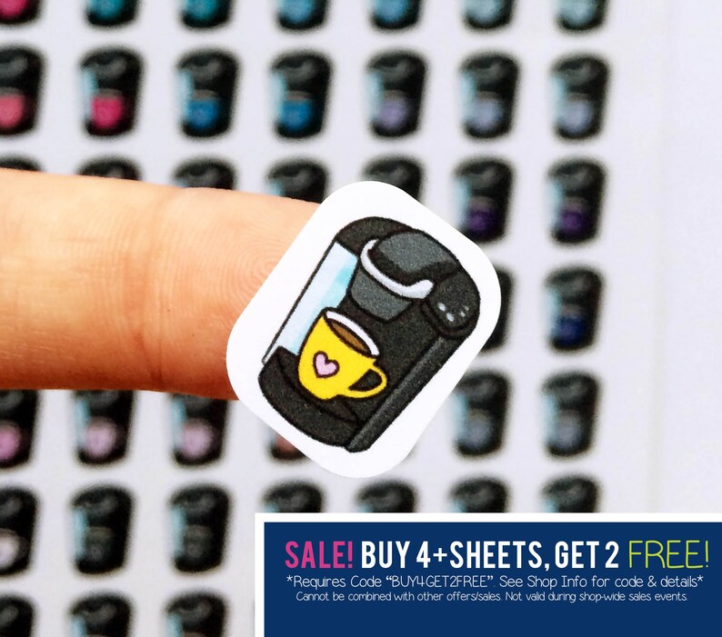 Keurig K-Cups Coffee Planner Stickers To Be Used With Erin | Etsy
