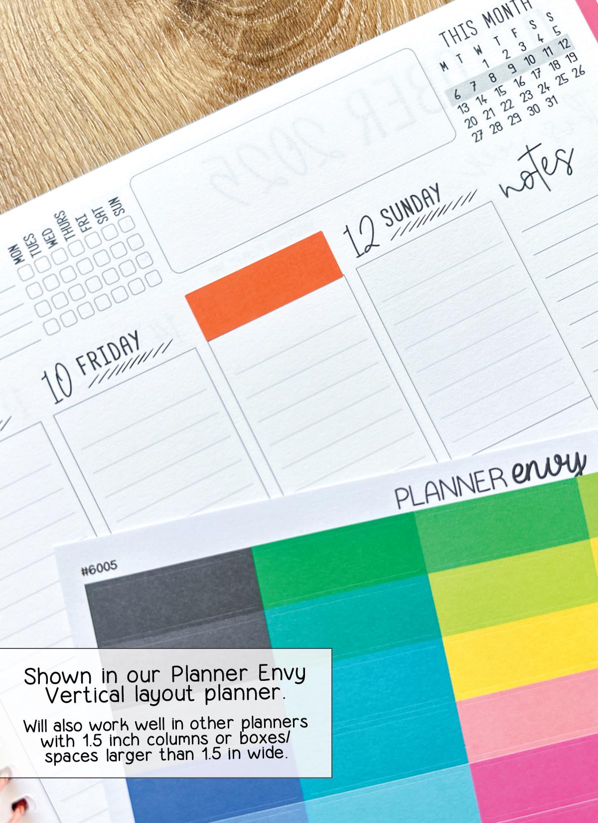 Blank Planner Stickers Erin Condren Life Planner (ECLP) - 40 Blank Half ...