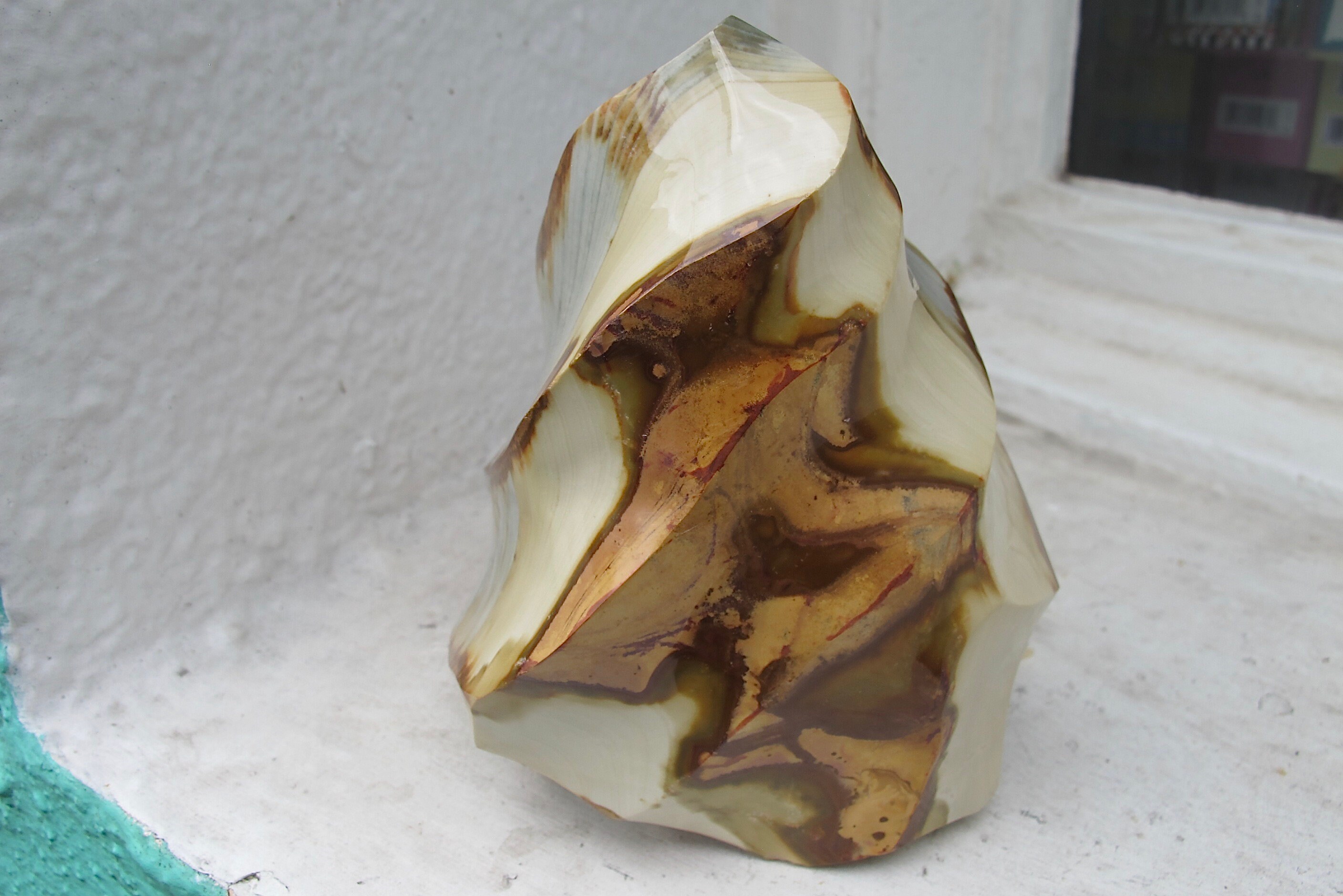 Polychrome Jasper Desert Jasper Freeform. Highly Polished Cut Based. Etsy