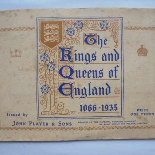 The Kings and Queens of England 1066-1935 Players cards