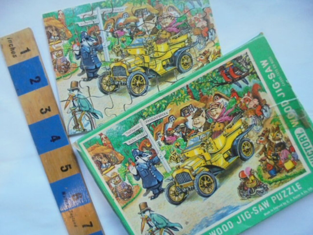 Victory Wooden Jigsaw Puzzle Vintage Car Etsy