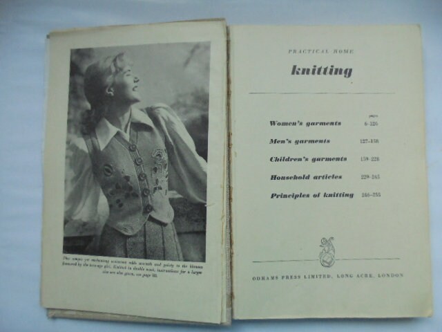 Hollywood Knitting Book No 2 C 1940s Vintage Knitting Pattern Booklet PDF 