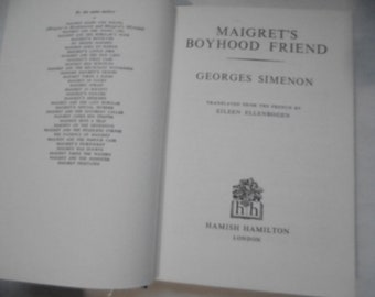 Maigret's Boyhood friend Georges Simenon first edition 1970