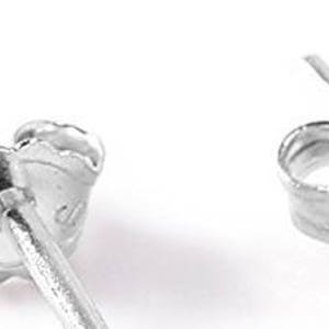 925 Sterling Silver Ball Stud Earrings 10 Sizes 2/3/4/5/6/7/8/9/10/11 mm image 2
