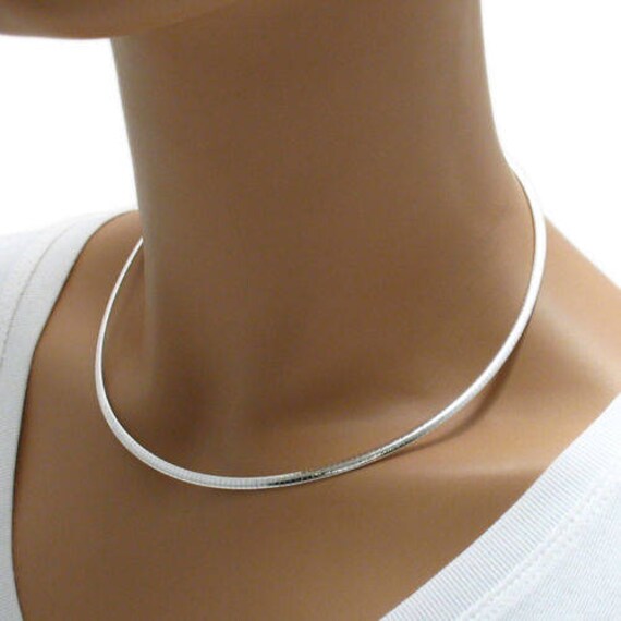 Two Tone Reversible Sterling Silver Omega Chain with 14K Gold Plated S –  Treasure Box Jewellery