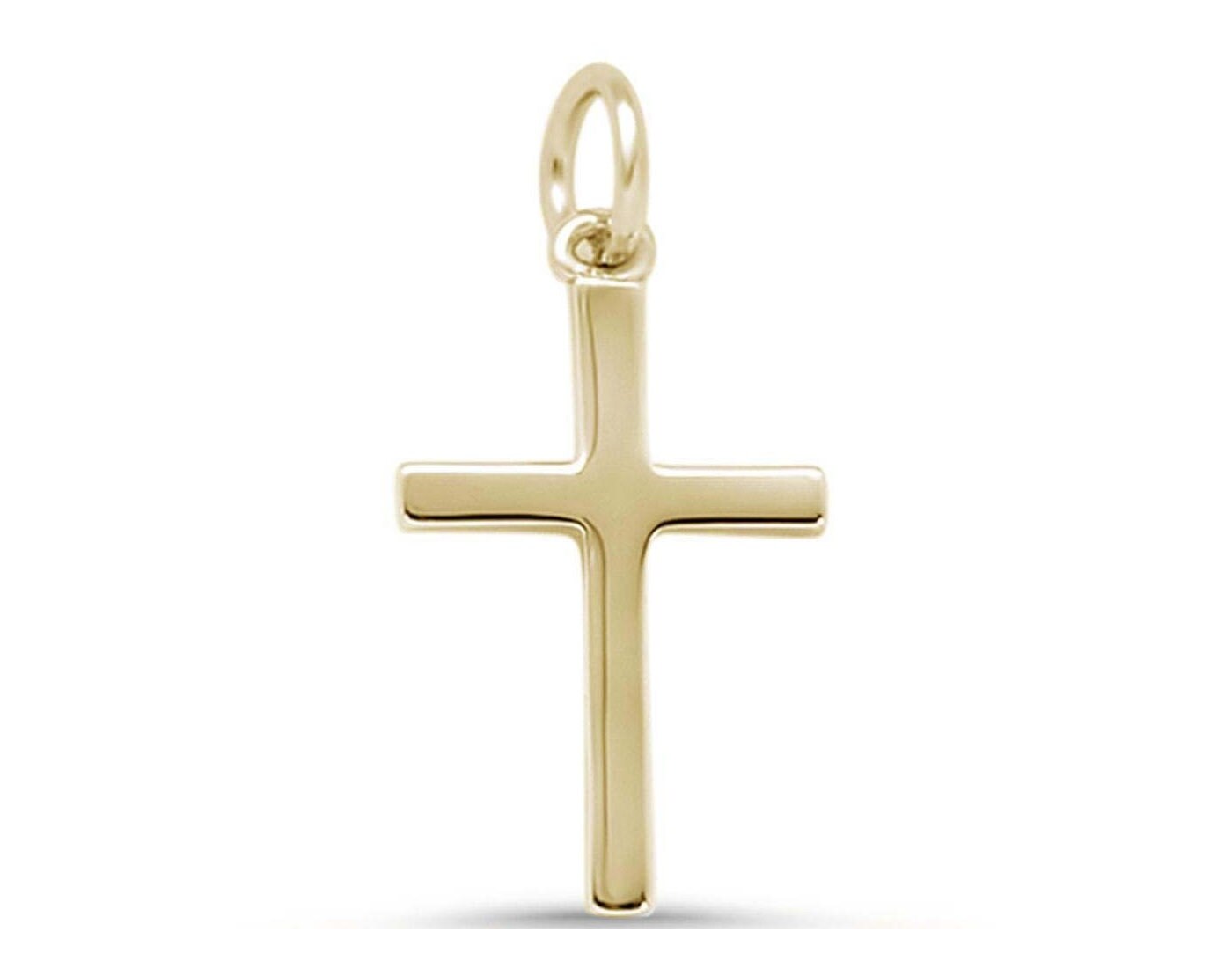 15.5 mm x 30mm 14k Yellow Gold Cross Pendant 15.5 mm x 30mm 14k Yellow Gold Cross Pendant
