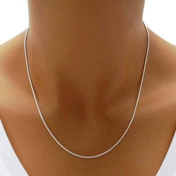 Sterling Silver 1.5mm Round Snake Chain Sterling Silver 1.5mm Round Snake Chain