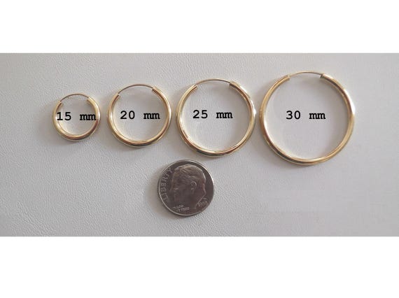 Orecchini A Cerchio Placcati Oro - Diametro 30mm, Larghezza 1,5mm, Chiusura A Cerniera, Gioielli Donna