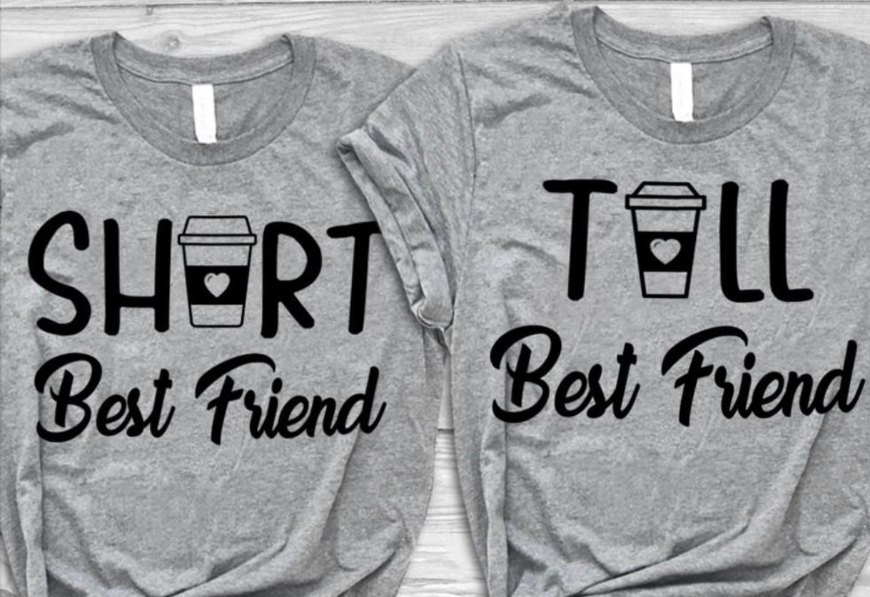 Download Short Best Friend Tall Best Friend Tshirt. Coffee | Etsy