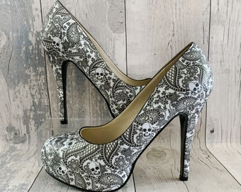 Gothic Wedding Shoes Etsy