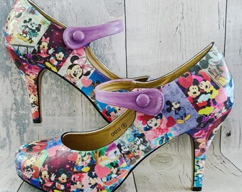 purple wedding shoes low heel uk