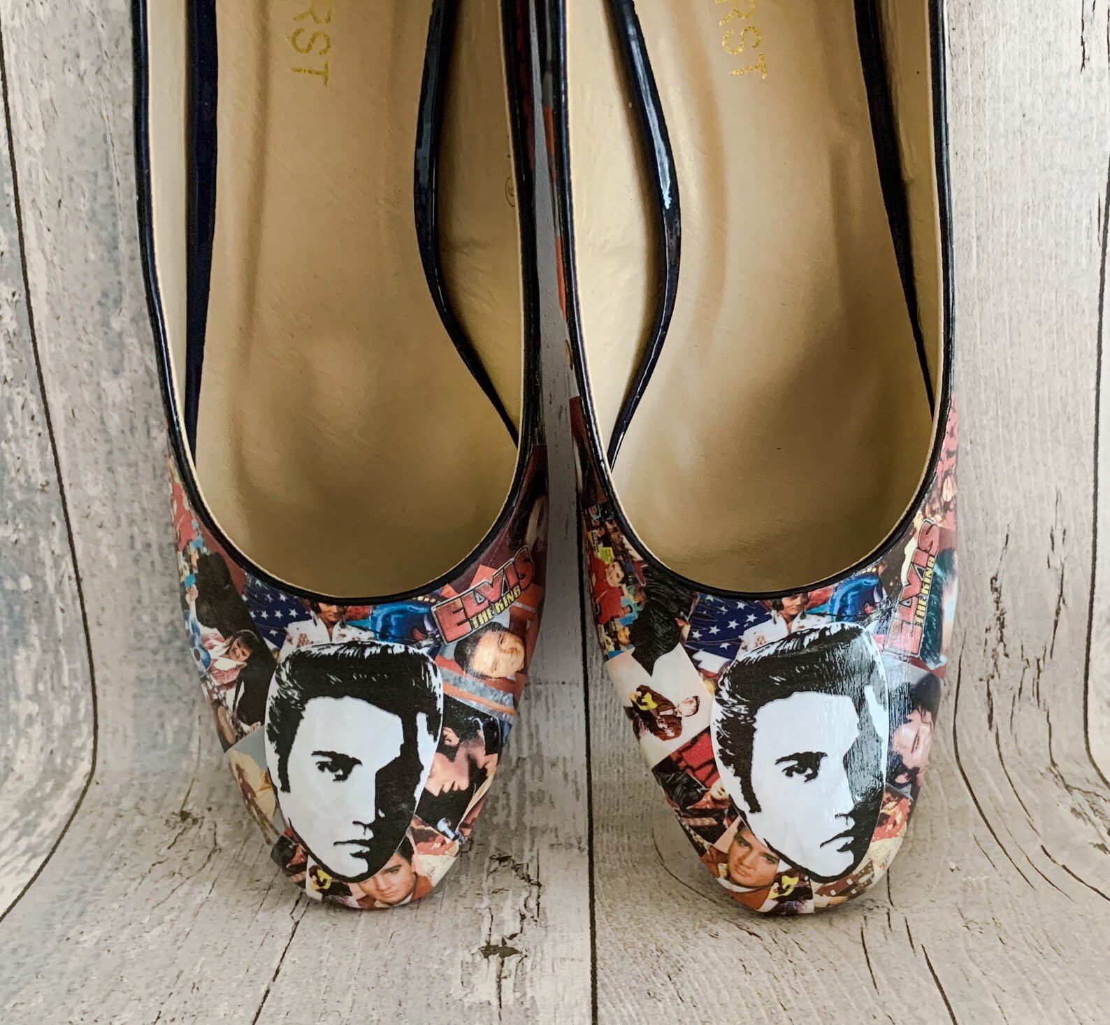 Elvis Shoes Elvis Presley Customised Footwear Cosplay Etsy