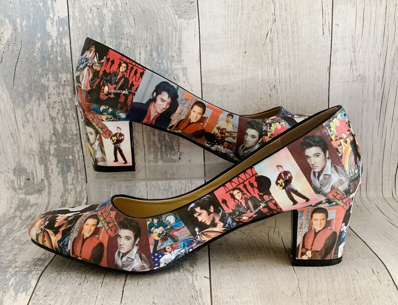 Elvis Shoes Elvis Presley Customised Footwear Cosplay Etsy