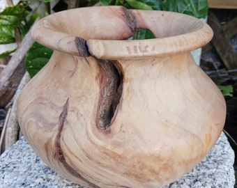 wood turned bowl for decoration. wood, one of a kind, men, women,handmade,art,small,birthday,gift,non seasonal, crafted,unique,housewarming