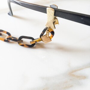 Glasses Chain Brown Tortoise Shell Sunglasses & Eyeglasses Chain Mask Chain image 6