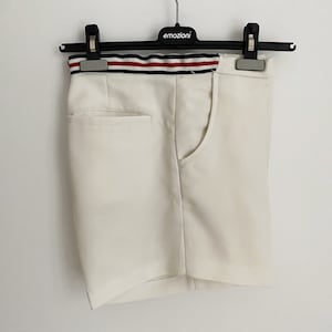 White Vintage Running Shorts Short Tennis Beach Shorts With Pocket Men&#39;s Swimwear Swim Trunks Golf Clothing Athletic Wear Size Medium Shorts