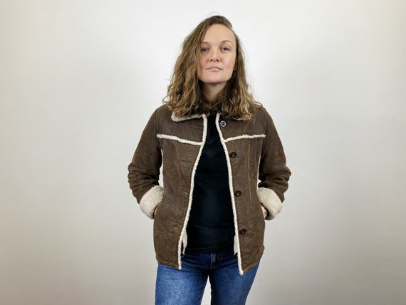 Chocolate brown sherpa jacket Clearance