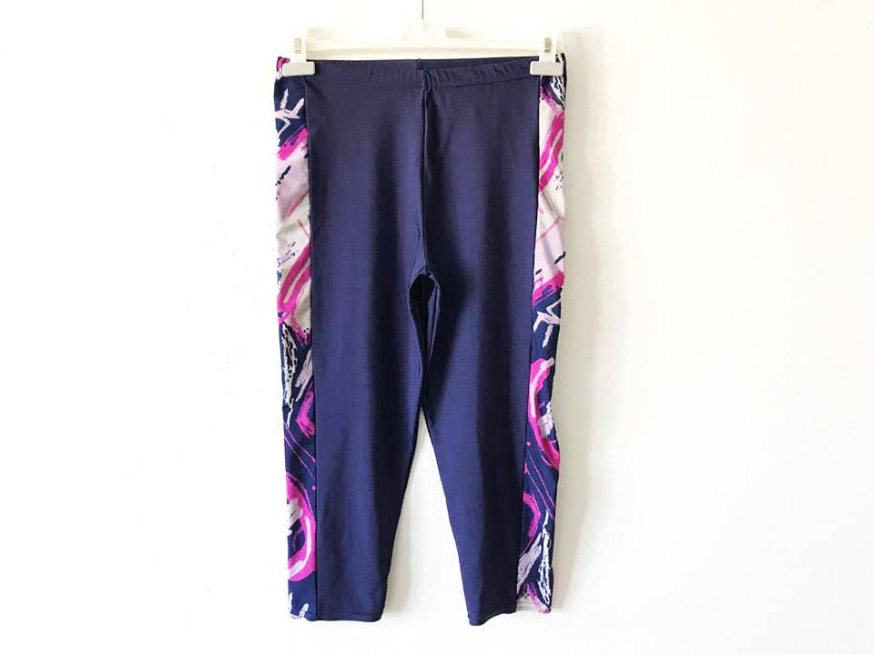 Vintage 90s Spandex Shorts Abstract 