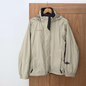 Giacca da trekking impermeabile da donna Columbia, taglia M / Parka da sentiero beige