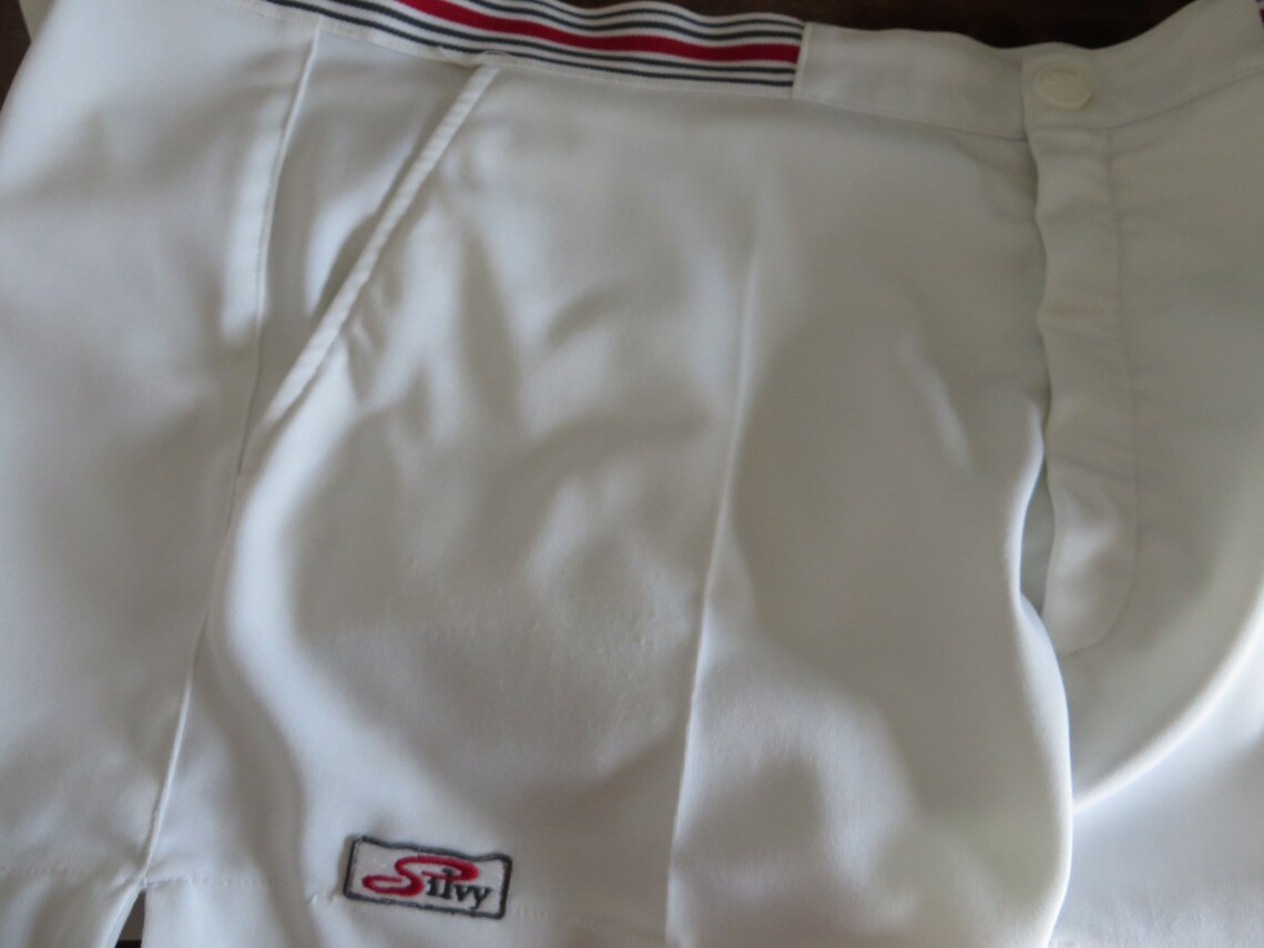 80's Vintage White Men's Shorts Tennis Beach Shorts Etsy