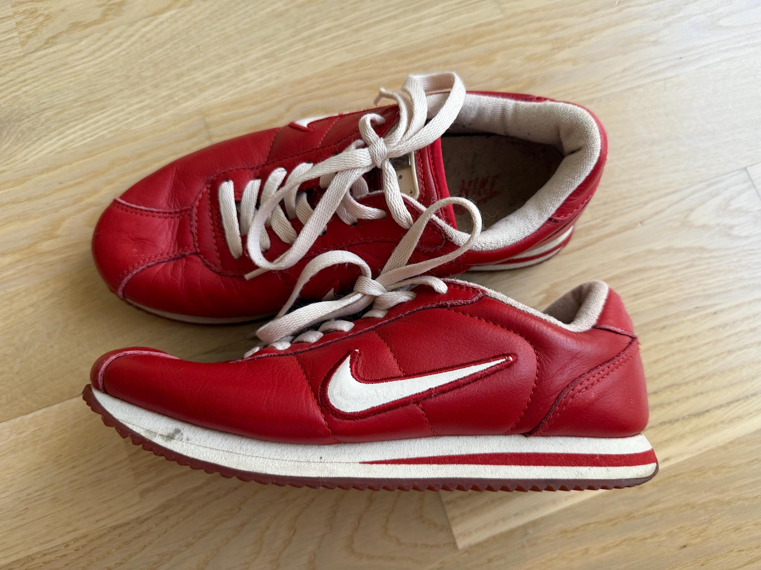 Vintage Nike Cortez Red Sneakers Size 39 EU 8 US Women Classic