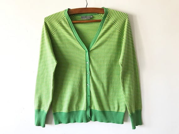 bright green sweater