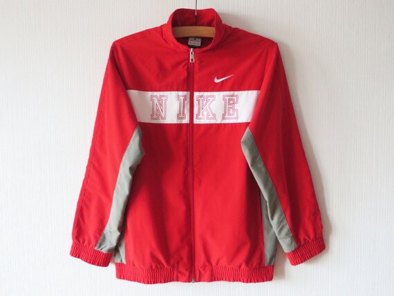 red nike track jacket