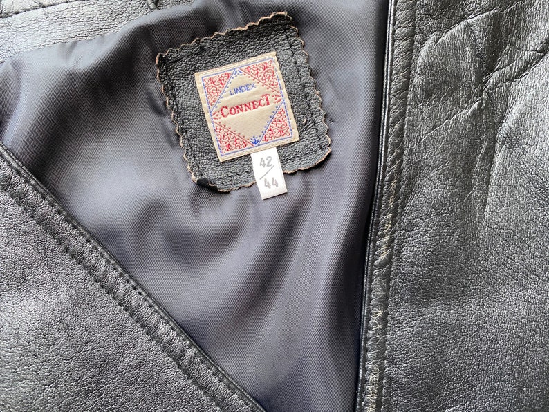 Womens Black Real Leather Waistcoat Boho Dark Genuine Leather Biker Motorcycle Bohemian Hipster Clothing Women/'s Biker Waistcoat Size Large