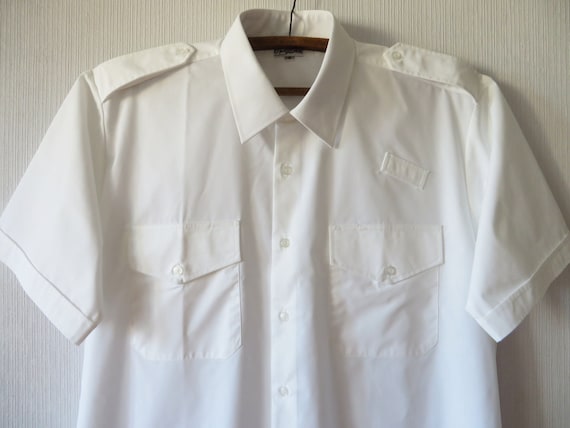 Camisa uniforme blanca Chemise Hombro - Etsy España