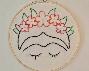 Frida Kahlo Embroidery