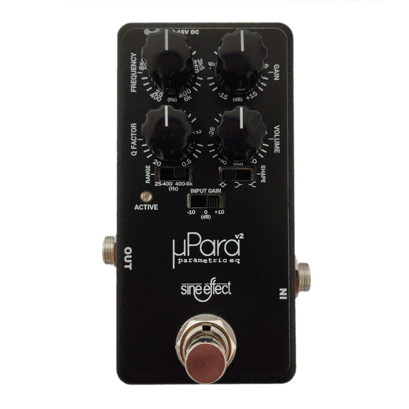 Μpara (micropara) Parametric EQ Pedal - Guitar and Bass