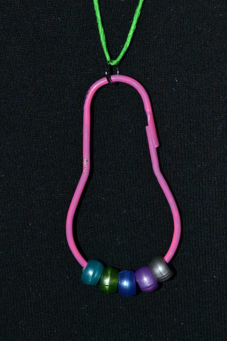 Shower Ring Necklace Pendant Necklace Metal Shower Ring Etsy