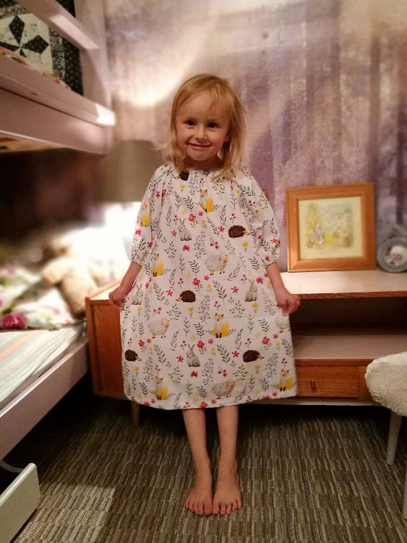 girls white nightgown and sleep mask set nightgown Christmas