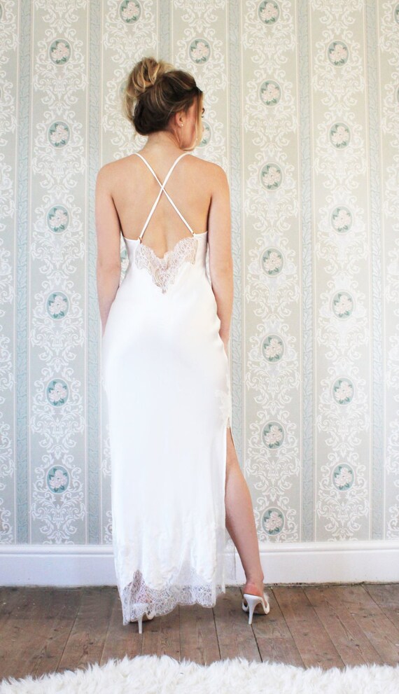 full length silk slip