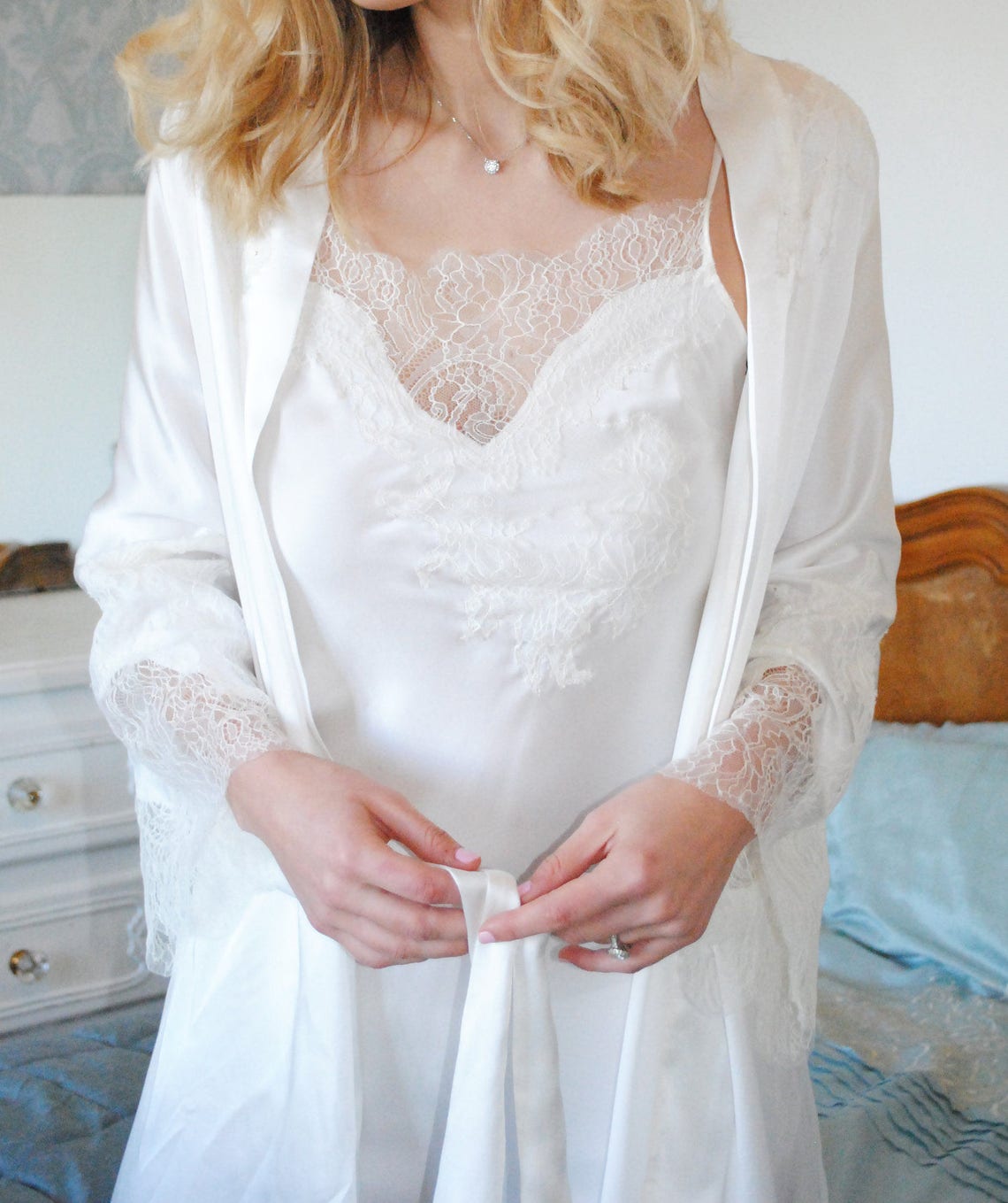 full length bridal slip