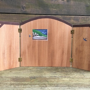 Nativity and Adoration of the Shepherds Background Triptych for Catechesis of the Good Shepherd