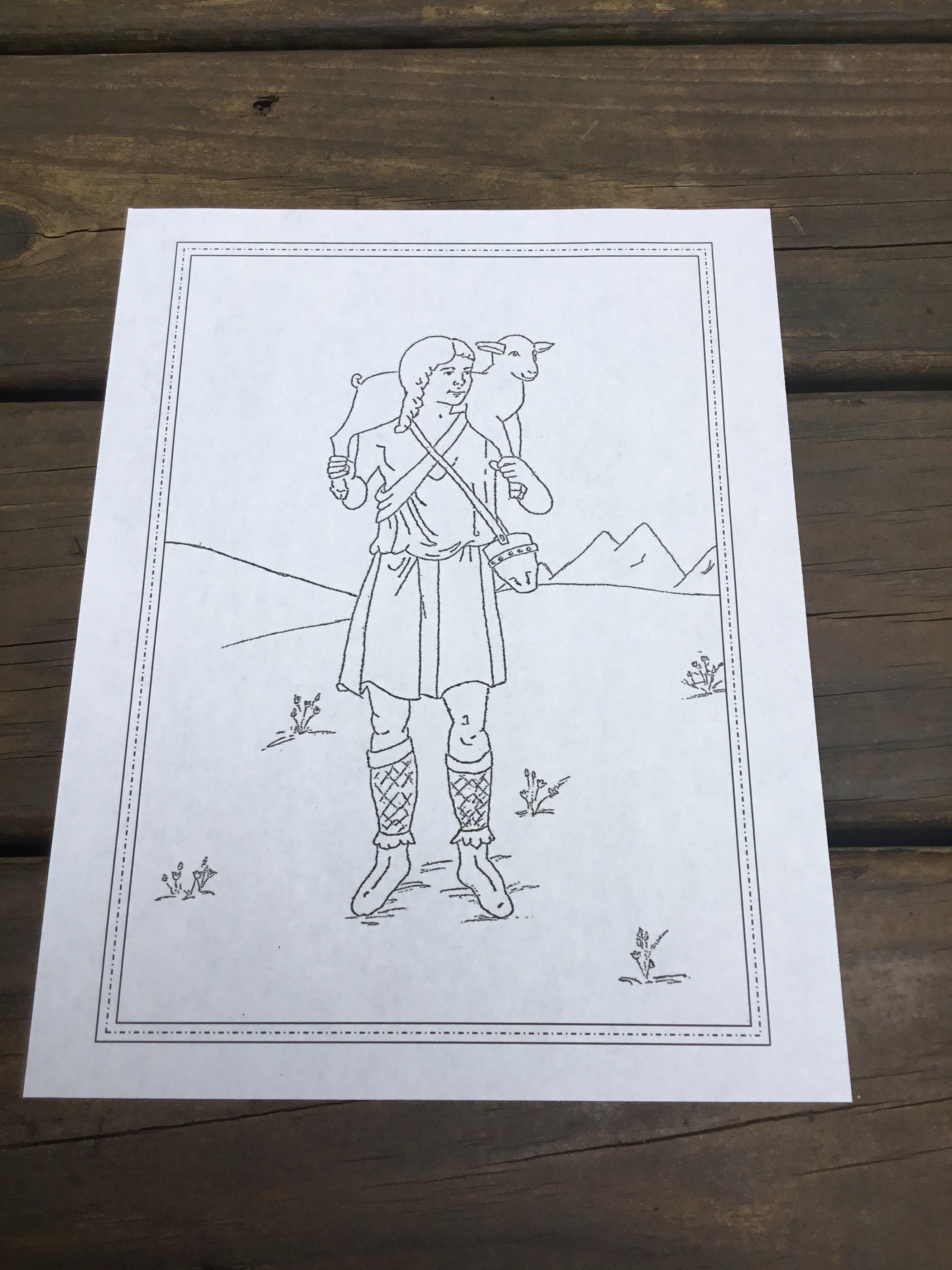 Good Shepherd Coloring Page Download - Etsy