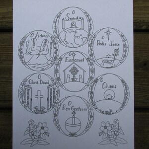 O Antiphons of Advent Coloring Page Download