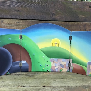 Empty Tomb Background Triptych for Catechesis of the Good Shepherd
