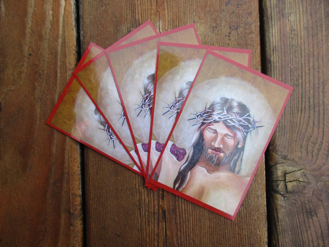 Shoulder Wound of Jesus Prayer Cards Etsy
